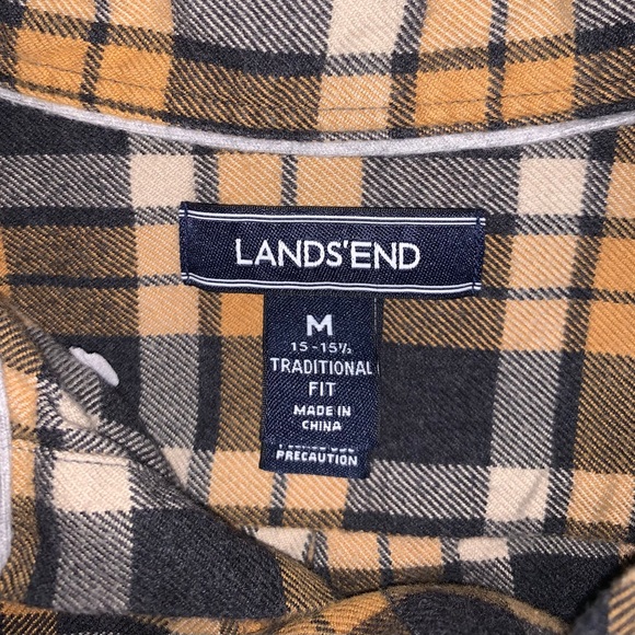 Men’s Land’s End Flannel Shirt - Picture 2 of 3